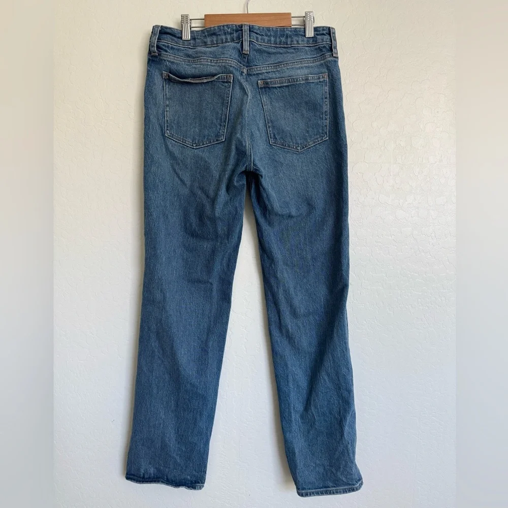 ARITZIA Denim Forum "No Stress" Straight Leg Jeans Medium Blue Size 27 - Picture 2 of 6